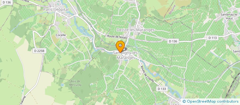 localisation de l'entreprise MADAME ANNE-CATHERINE MESNARD  SAMPIGNY-LES-MARANGES