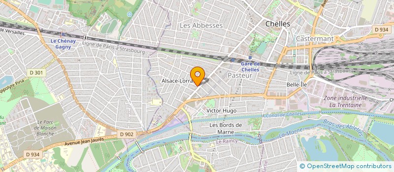 localisation de l'entreprise MADAME ANNE CATHERINE PRETESEILLE  CHELLES