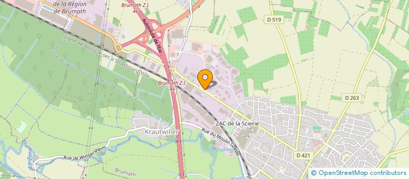 localisation de l'entreprise MADAME ANNE-CATHERINE RUEST  BRUMATH