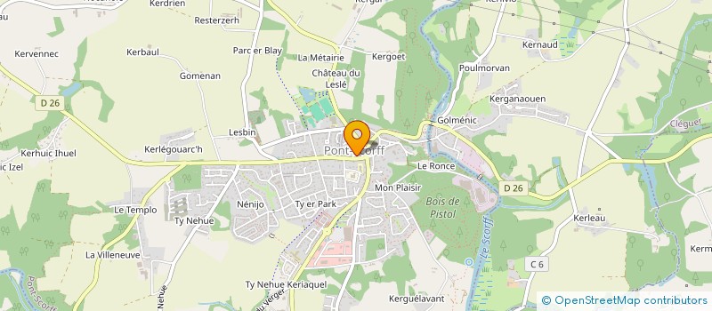 localisation de l'entreprise MADAME ANNE CATHERINE SQUIBAN  PONT-SCORFF