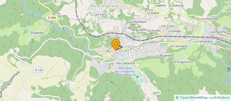 localisation de l'entreprise MADAME ANNE-CATHERINE TREICH  LA BOURBOULE