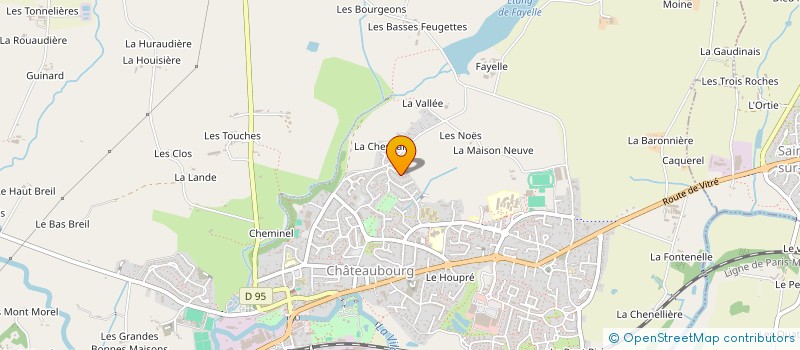 localisation de l'entreprise MADAME ANNE CATHERINE WITTERSHEIM  CHATEAUBOURG