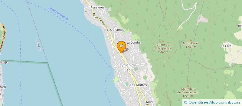 localisation de l'entreprise MADAME ANNE CATRISSE  VEYRIER-DU-LAC