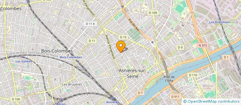 localisation de l'entreprise MADAME ANNE CAULIER à ASNIERES-SUR-SEINE