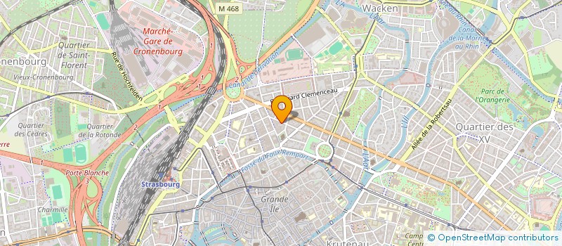 localisation de l'entreprise MADAME ANNE CAVELIUS  STRASBOURG