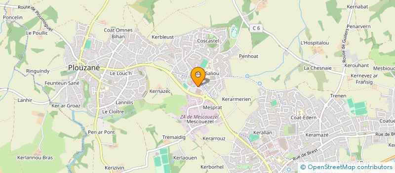 localisation de l'entreprise MADAME ANNE CECILE BERNICOT  PLOUZANE