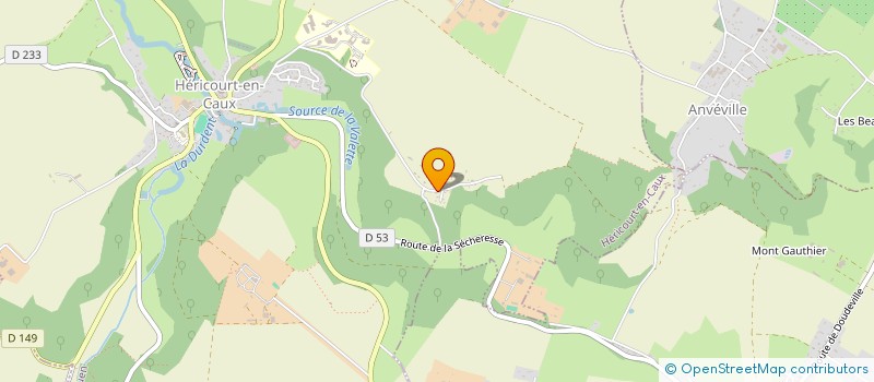 localisation de l'entreprise MADAME ANNE-CECILE BOULINGUE  HERICOURT-EN-CAUX