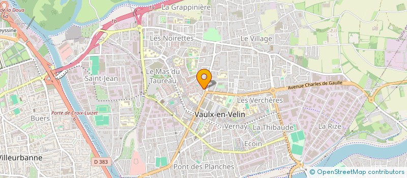 localisation de l'entreprise MADAME ANNE CECILE BRUN  VAULX-EN-VELIN