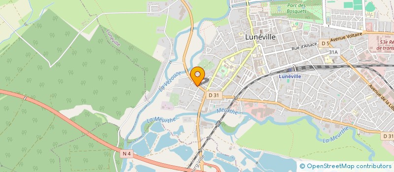 localisation de l'entreprise MADAME ANNE-CECILE CADIX  LUNEVILLE