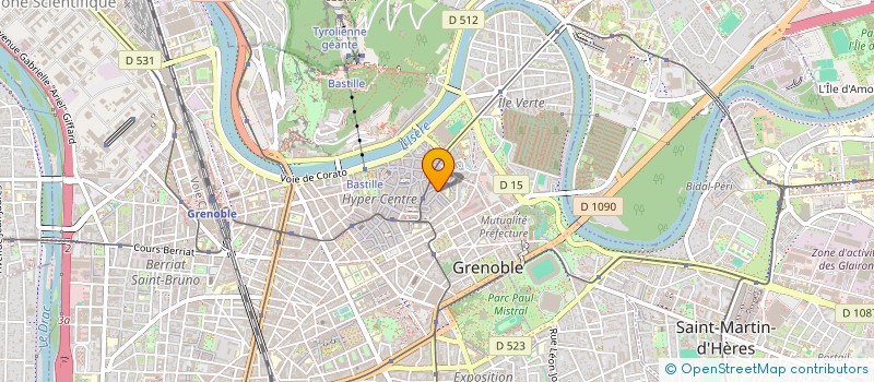 localisation de l'entreprise MADAME ANNE CECILE CAILLAUD  GRENOBLE