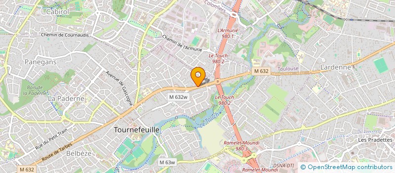 localisation de l'entreprise MADAME ANNE-CECILE CARDON  TOURNEFEUILLE