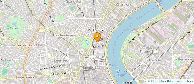 localisation de l'entreprise MADAME ANNE CECILE CINTAS  BORDEAUX