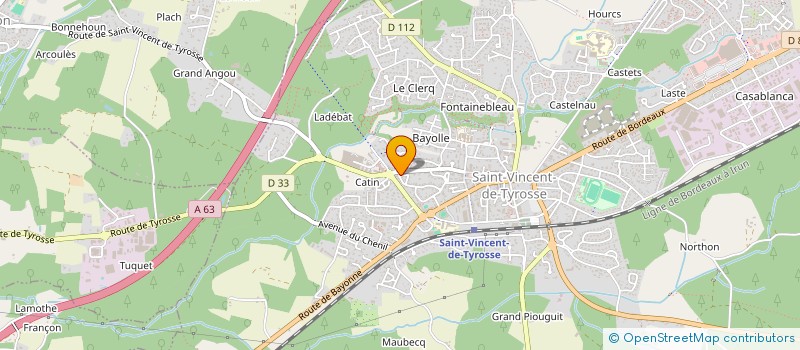 localisation de l'entreprise MADAME ANNE-CECILE DATCHARRY  SAINT-VINCENT-DE-TYROSSE