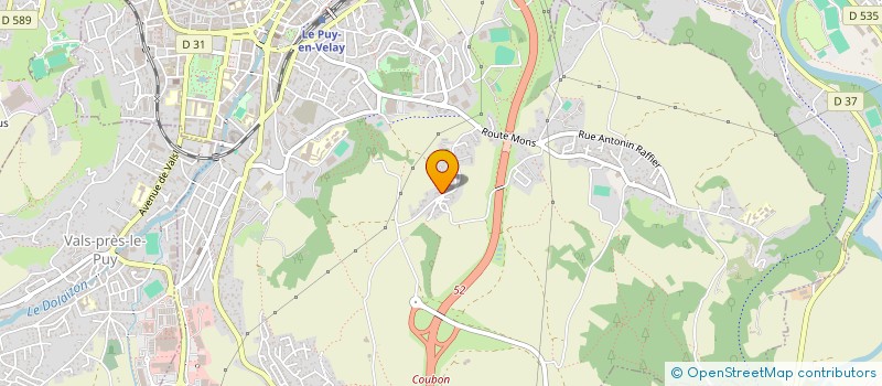 localisation de l'entreprise MADAME ANNE CECILE DE CHALENDAR  LE PUY-EN-VELAY