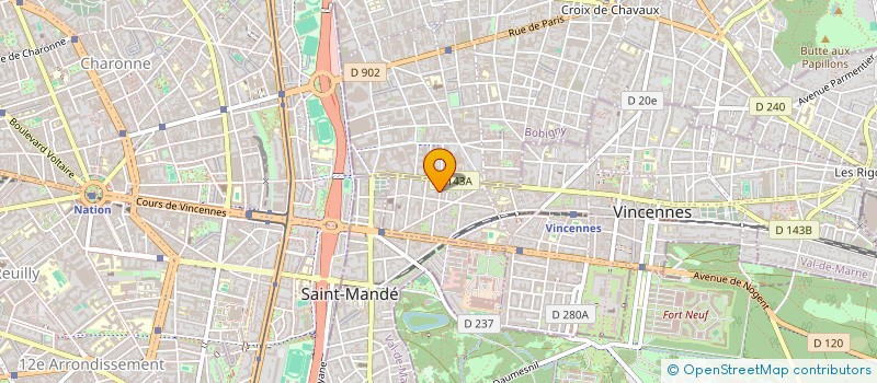 localisation de l'entreprise MADAME ANNE-CECILE DE GRAEF à VINCENNES