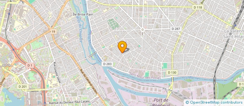 localisation de l'entreprise MADAME ANNE-CECILE FRANQUET  SAINT-MAUR-DES-FOSSES