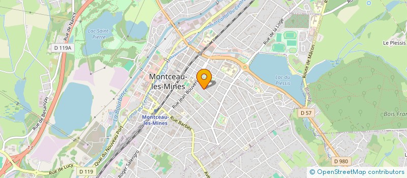 localisation de l'entreprise MADAME ANNE-CECILE HAURY  MONTCEAU-LES-MINES