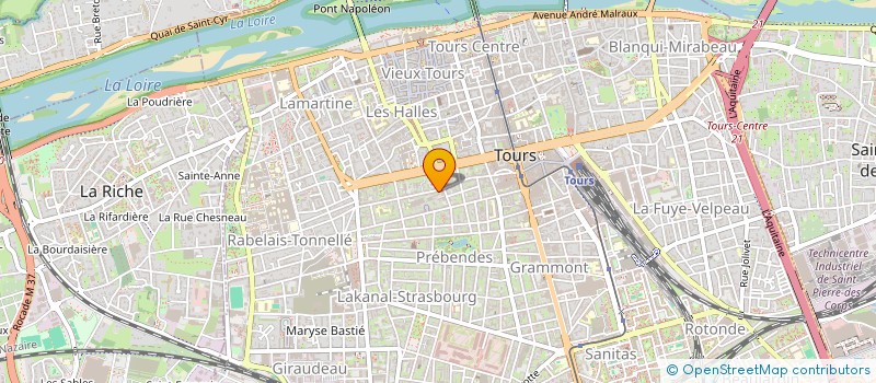 localisation de l'entreprise MADAME ANNE-CECILE HENRIET  TOURS