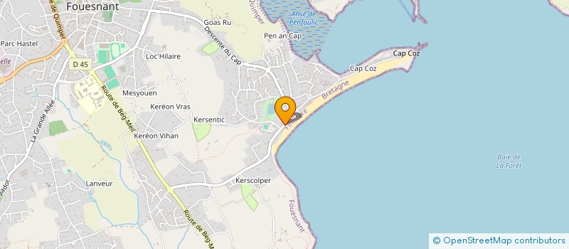 localisation de l'entreprise MADAME ANNE-CECILE JOBIC à FOUESNANT