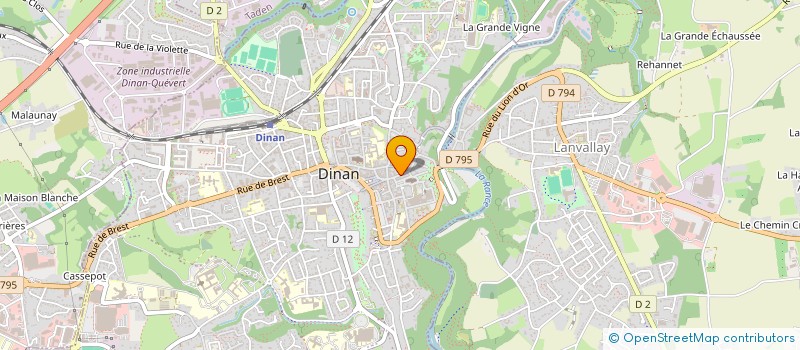 localisation de l'entreprise MADAME ANNE CECILE LE MOAL  DINAN