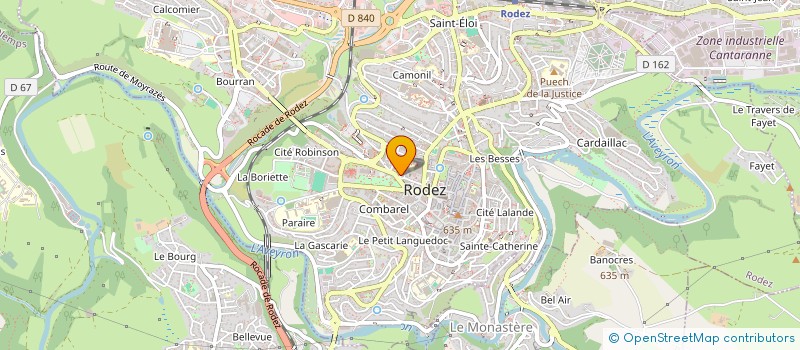 localisation de l'entreprise MADAME ANNE CECILE MAURY  RODEZ