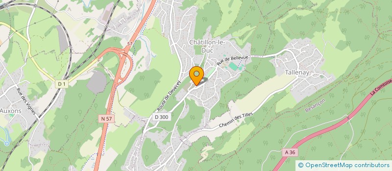 localisation de l'entreprise MADAME ANNE-CECILE MICHEL  CHATILLON-LE-DUC