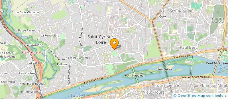 localisation de l'entreprise MADAME ANNE-CECILE MORIN  SAINT-CYR-SUR-LOIRE