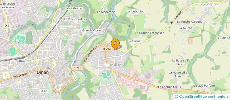 localisation de l'entreprise MADAME ANNE CECILE MORVAN  LANVALLAY