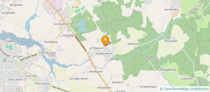 localisation de l'entreprise MADAME ANNE-CECILE PATRICK PLUNIAN  ETEL