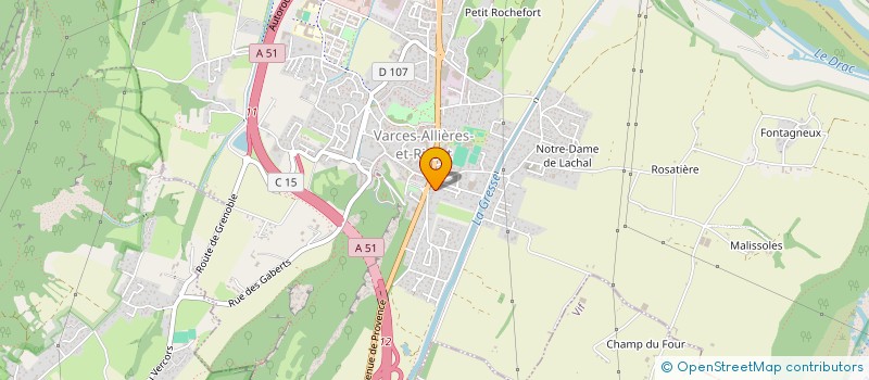 localisation de l'entreprise MADAME ANNE CECILE PHILIBERT  VARCES-ALLIERES-ET-RISSET