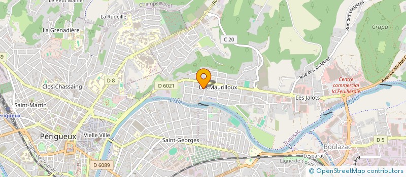 localisation de l'entreprise MADAME ANNE-CECILE POUGNET  TRELISSAC