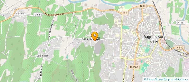 localisation de l'entreprise MADAME ANNE-CECILE RODIER  BAGNOLS-SUR-CEZE