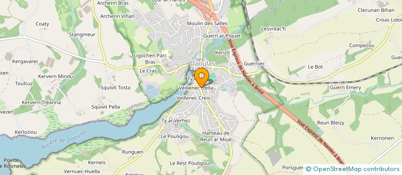 localisation de l'entreprise MADAME ANNE-CECILE SAINT-CRIQ  DAOULAS