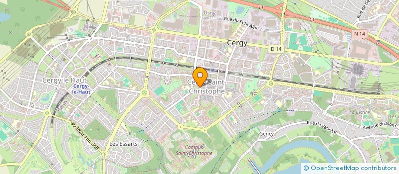 localisation de l'entreprise MADAME ANNE-CECILE TUBANZA  CERGY