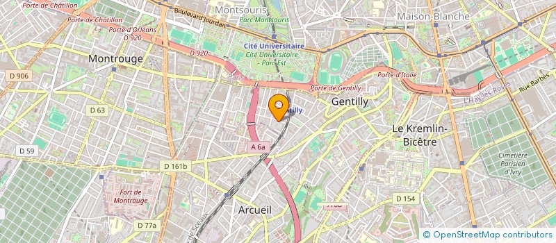 localisation de l'entreprise MADAME ANNE-CELINE LANGER  GENTILLY