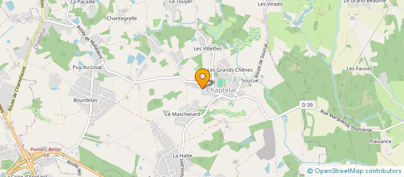localisation de l'entreprise MADAME ANNE CELINE PICAU à CHAPTELAT