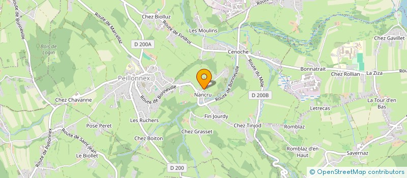 localisation de l'entreprise MADAME ANNE CHABRIER  PEILLONNEX