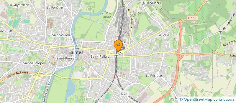 localisation de l'entreprise MADAME ANNE CHALLAND  SAINTES