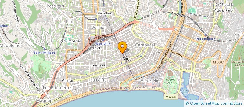 localisation de l'entreprise MADAME ANNE CHAMPAGNE DE LABRIOLLE à NICE