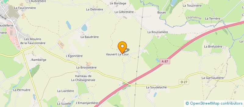 localisation de l'entreprise MADAME ANNE CHAMPAIN à LA GAUBRETIERE