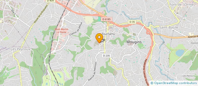 localisation de l'entreprise MADAME ANNE-CHARLIE ROBERT  MOUGINS