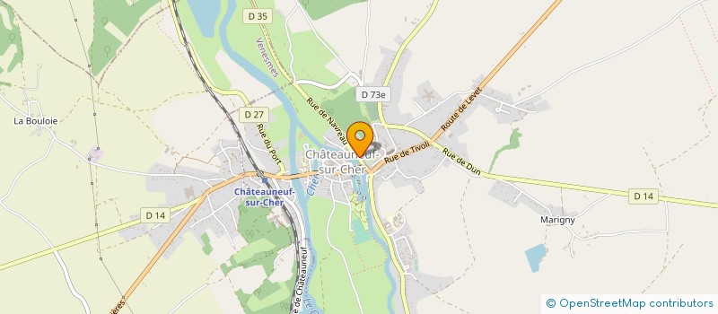 localisation de l'entreprise MADAME ANNE CHARLOTTE BERGERON  CHATEAUNEUF-SUR-CHER