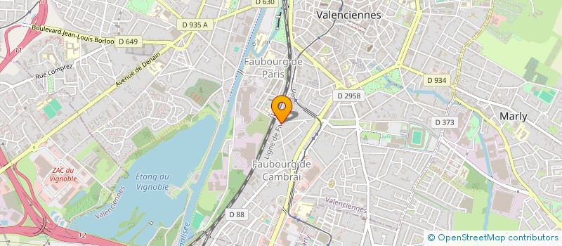 localisation de l'entreprise MADAME ANNE-CHARLOTTE BOURLOT  VALENCIENNES