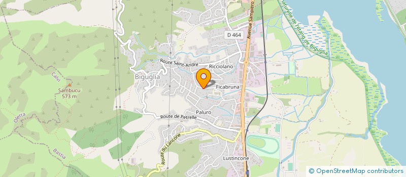 localisation de l'entreprise MADAME ANNE-CHARLOTTE DE LASSEE  BIGUGLIA