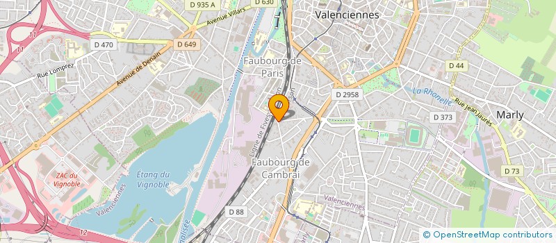 localisation de l'entreprise MADAME ANNE-CHARLOTTE SALE  VALENCIENNES