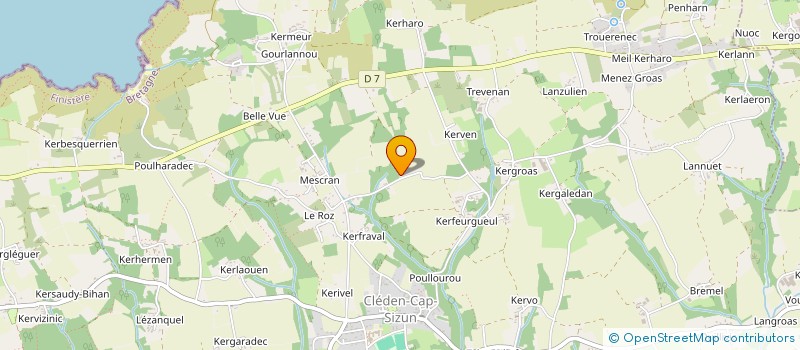 localisation de l'entreprise MADAME ANNE-CHARLOTTE SOULE DE LAFONT  CLEDEN-CAP-SIZUN