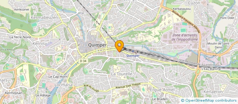 localisation de l'entreprise MADAME ANNE CHARLOTTE TOLLEC  QUIMPER