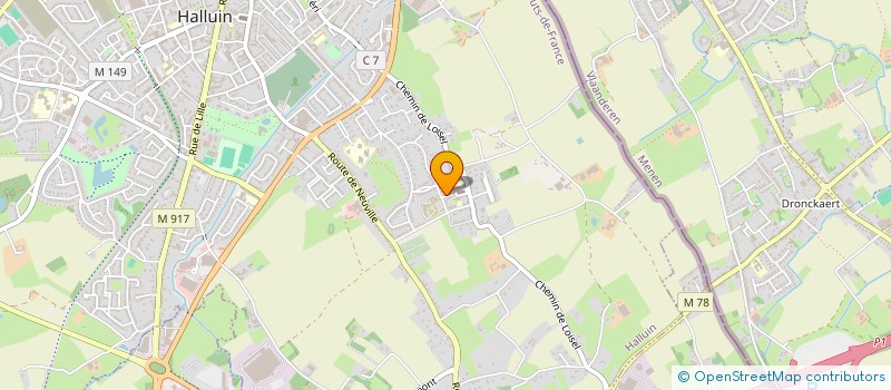 localisation de l'entreprise MADAME ANNE-CHARLOTTE VANOVERSCHELDE  HALLUIN