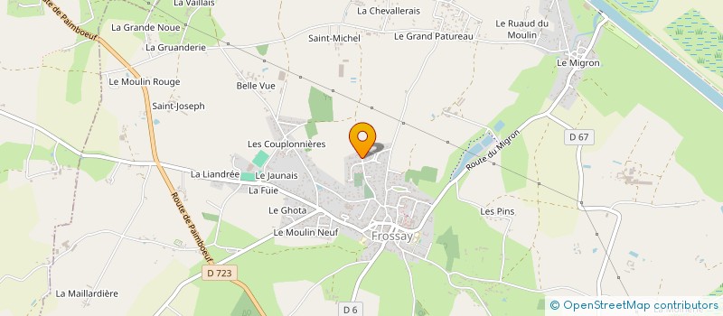 localisation de l'entreprise MADAME ANNE CHARPENTIER  FROSSAY