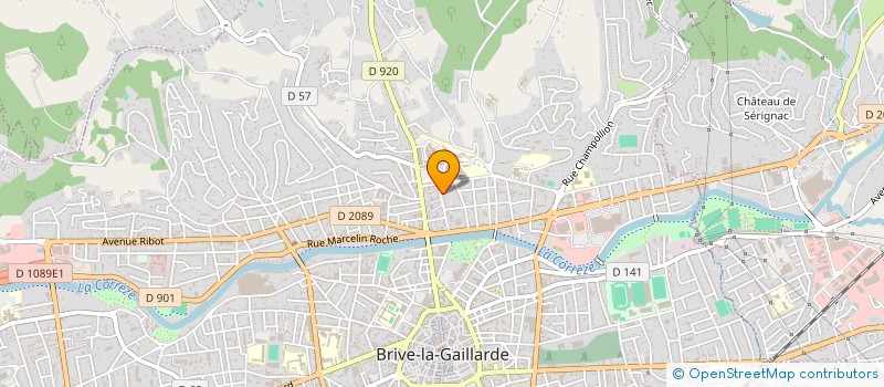 localisation de l'entreprise MADAME ANNE CHASSAIGNE  BRIVE-LA-GAILLARDE